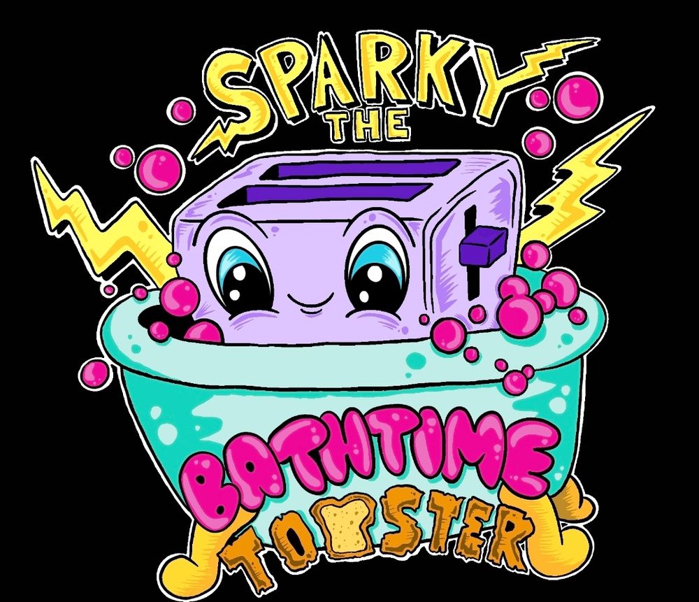 Sparky The Bathtime Toaster Sticker